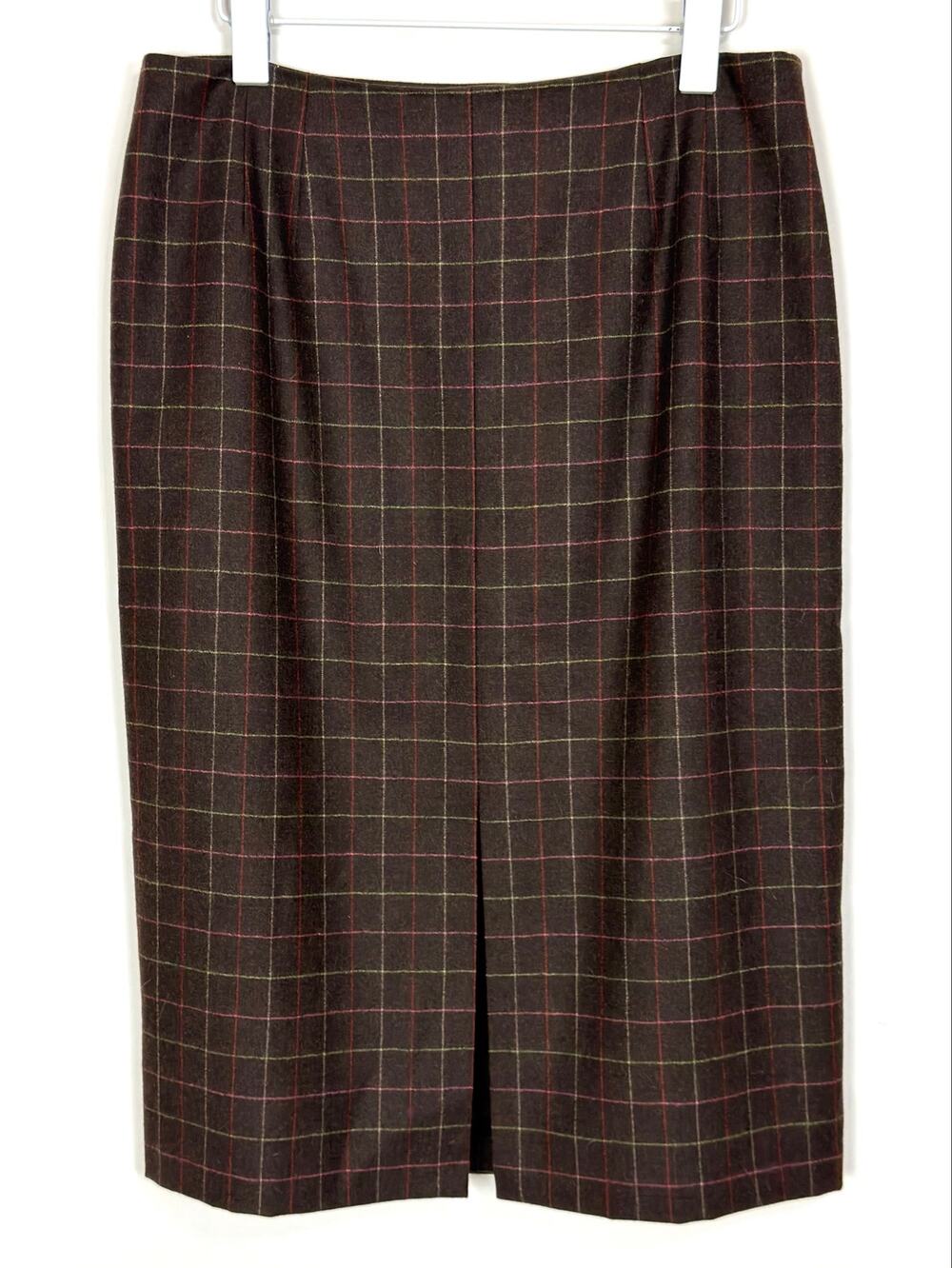 Vintage Talbots Plaid Wool Skirt